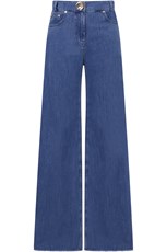 Mother Of Pearl CROPPED WIDE LEG DENIM TROUSERS STONE WASH